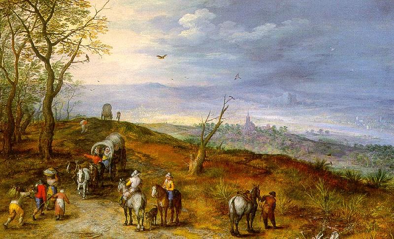 Jan Brueghel Wayside Encounter China oil painting art